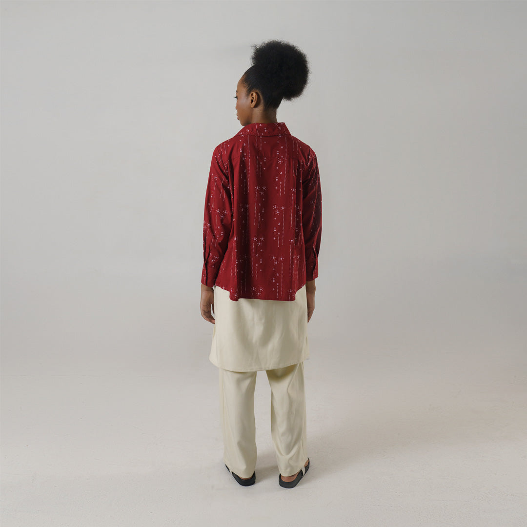 Reikara Top Maroon