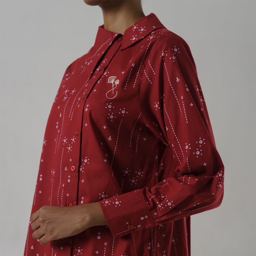 Reikara Top Maroon