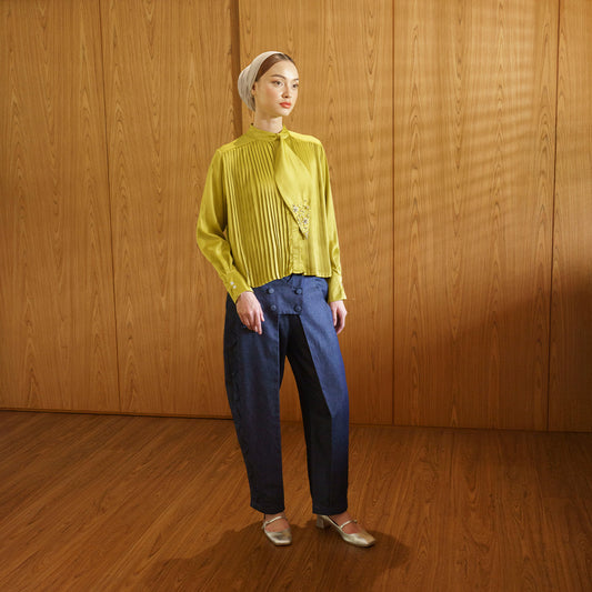 Reyyn Top Olive Gold