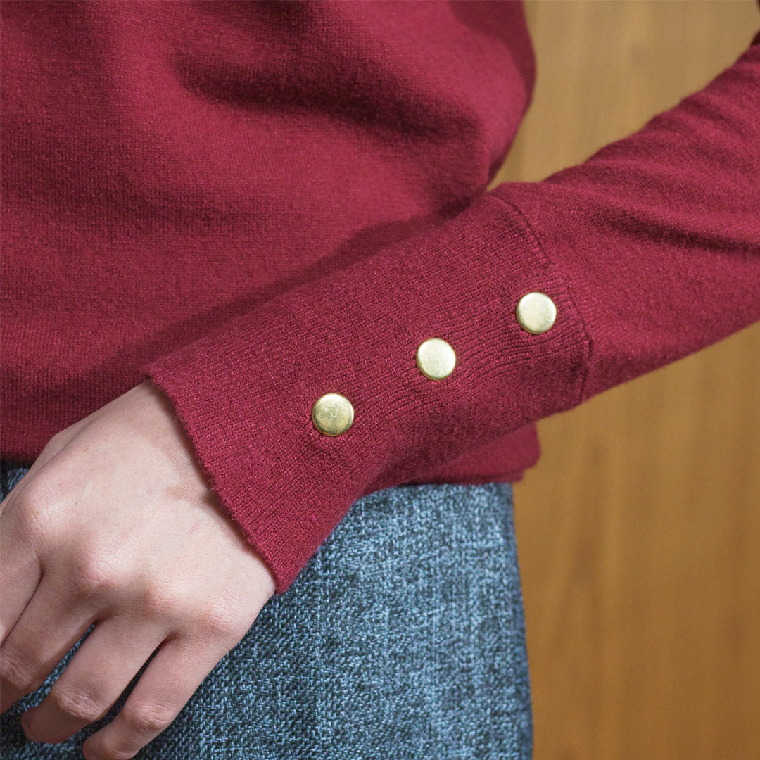 Nafa Turtleneck Dark Ruby