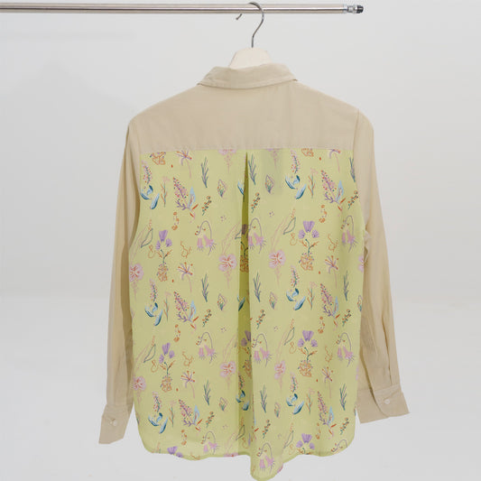 Athaya Top Creme Green Two Tone