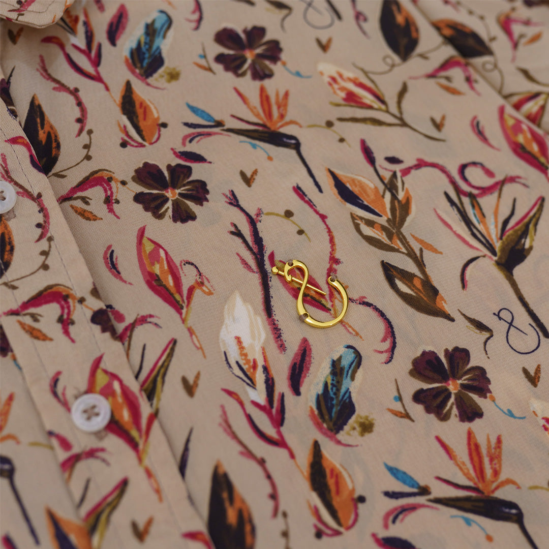 Athaya Top Floral Pale Peach