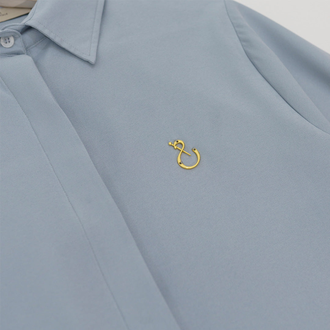 Kanya Shirt Silver Blue