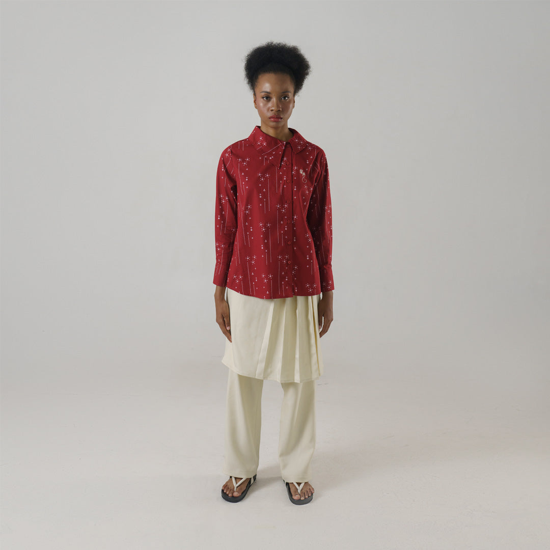 Reikara Top Maroon
