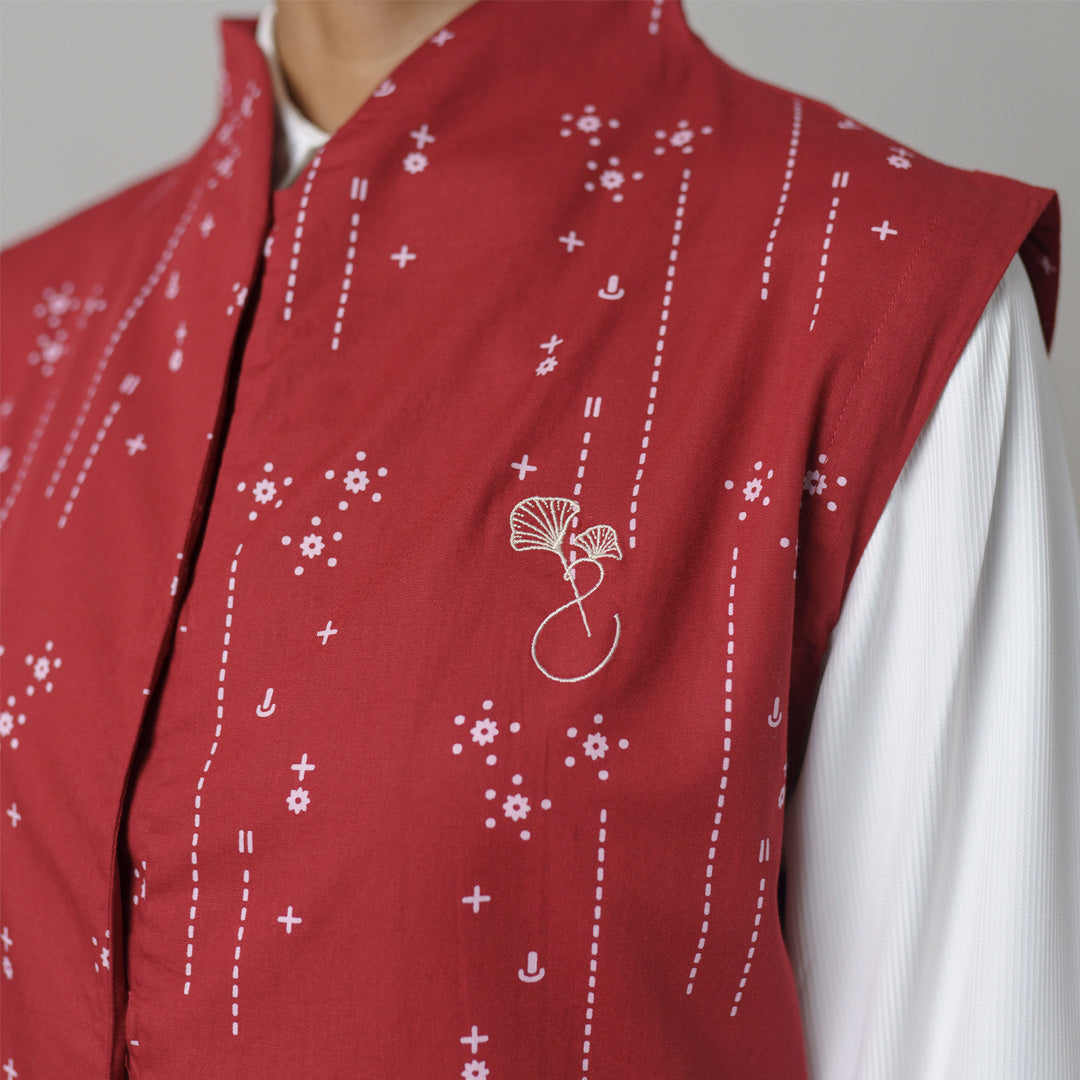 Renjana Encim Klasik Tunic Red