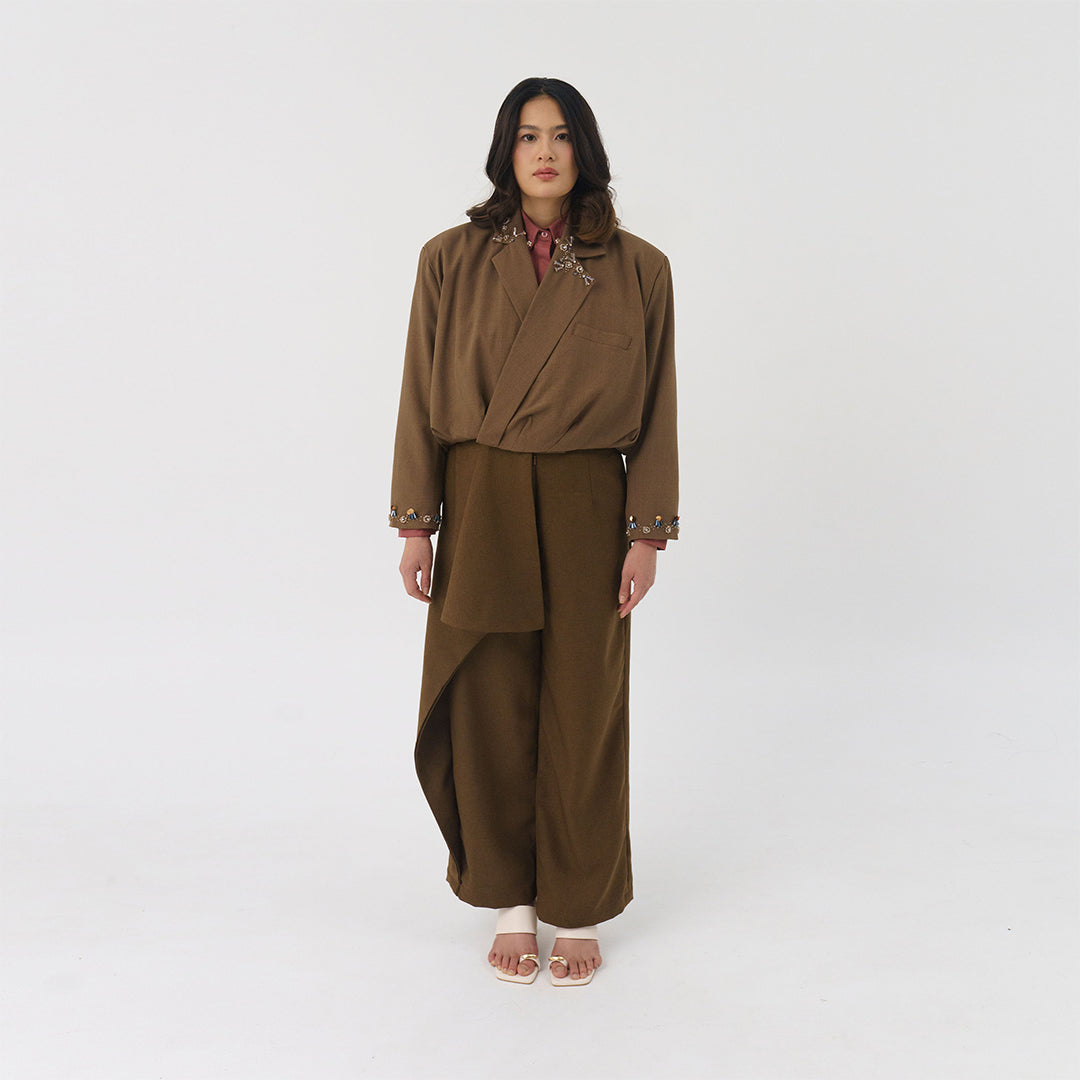 Vahya Blazer Cedar Brown