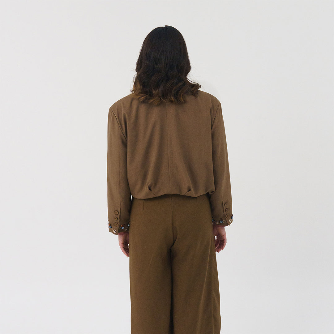 Vahya Blazer Cedar Brown