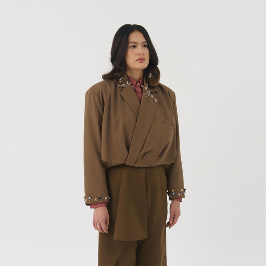 Vahya Blazer Cedar Brown