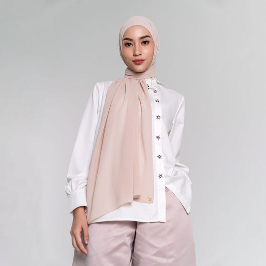 Ideline Pashmina Pale Khaki