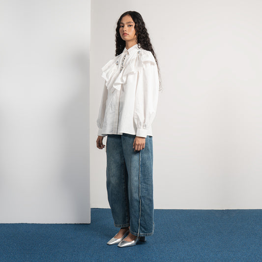 Bria Top Broken White