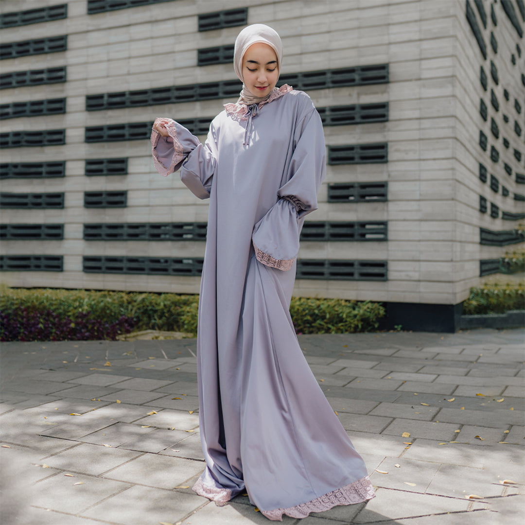 Audry Abaya Prayer Set Silver