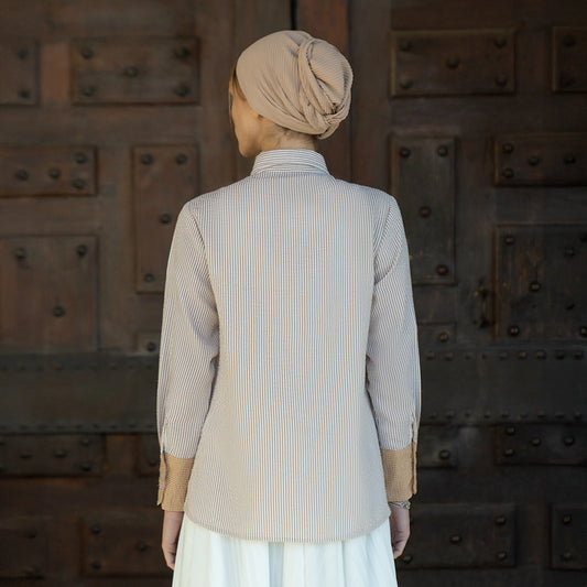 Aline Top Caramel Brown