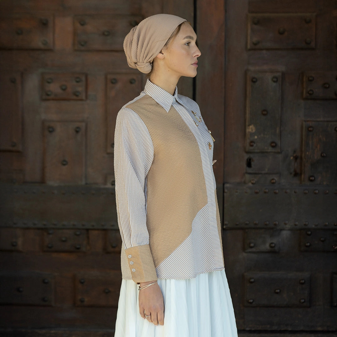 Aline Top Caramel Brown