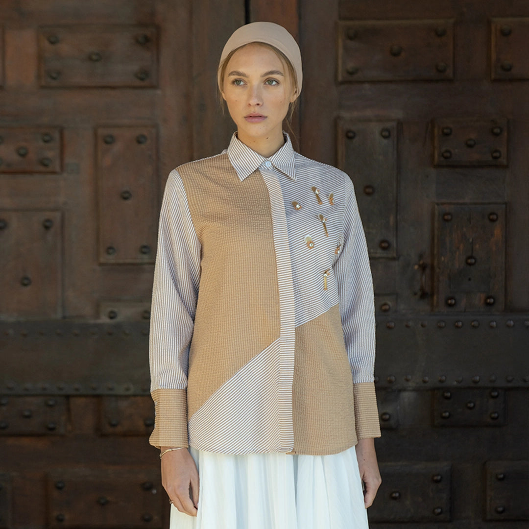 Aline Top Caramel Brown