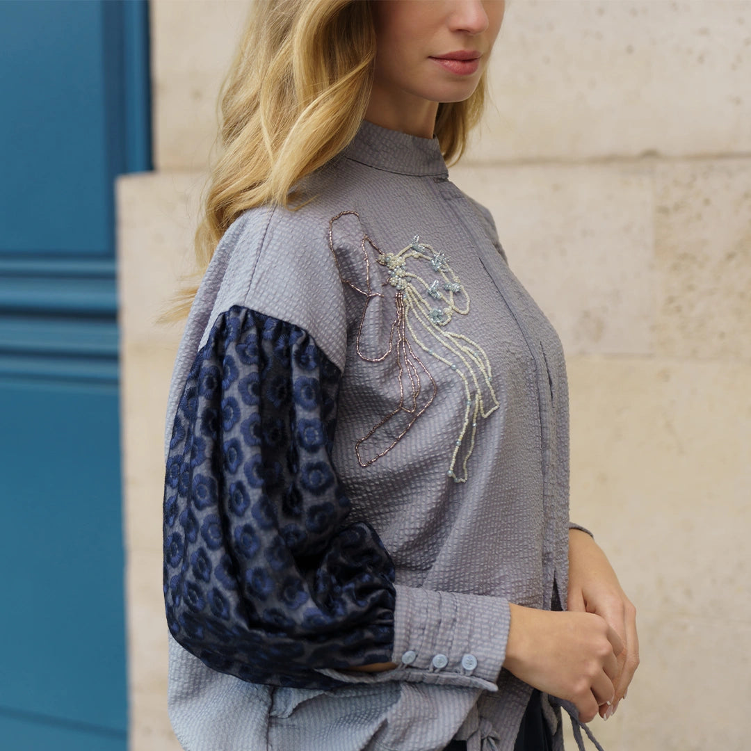 Arelle Top Grey