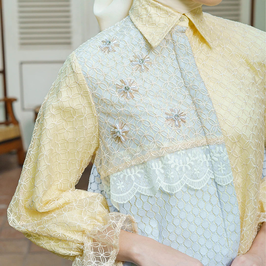 Asteria Top Pale Yellow
