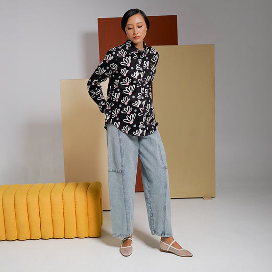 Athaya Top Daisy Black