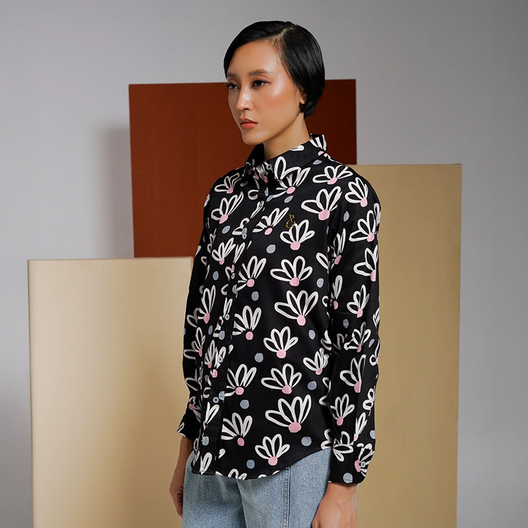 Athaya Top Daisy Black