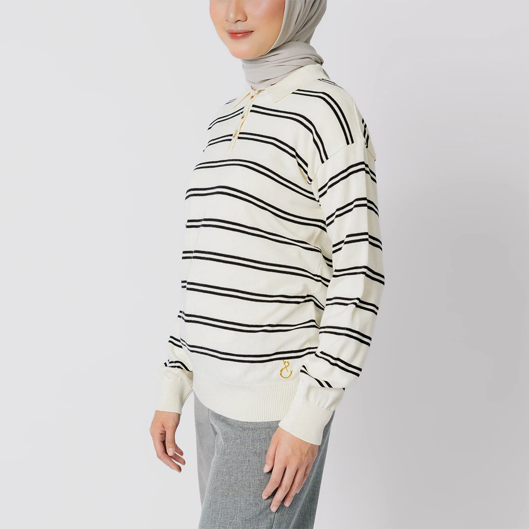 Camille Knitt Broken White
