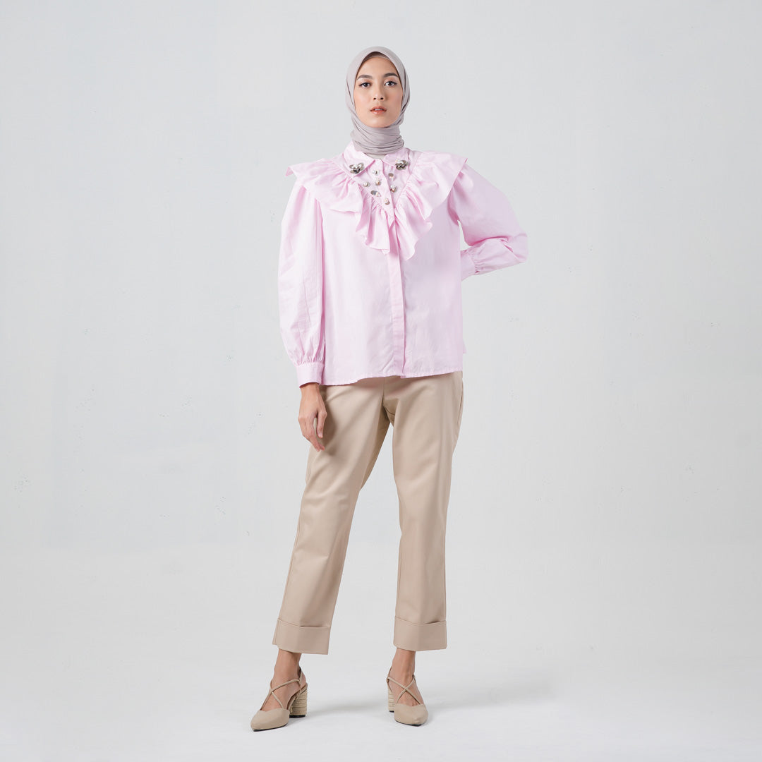 Bria Top Powder Pink