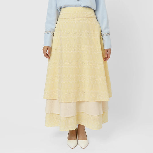Daisy Skirt Pale Yellow