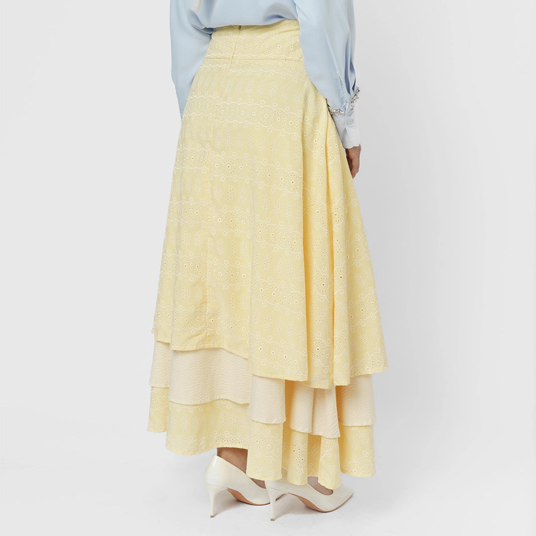 Daisy Skirt Pale Yellow