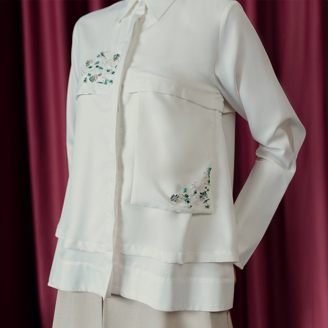 Daiva Top Broken White