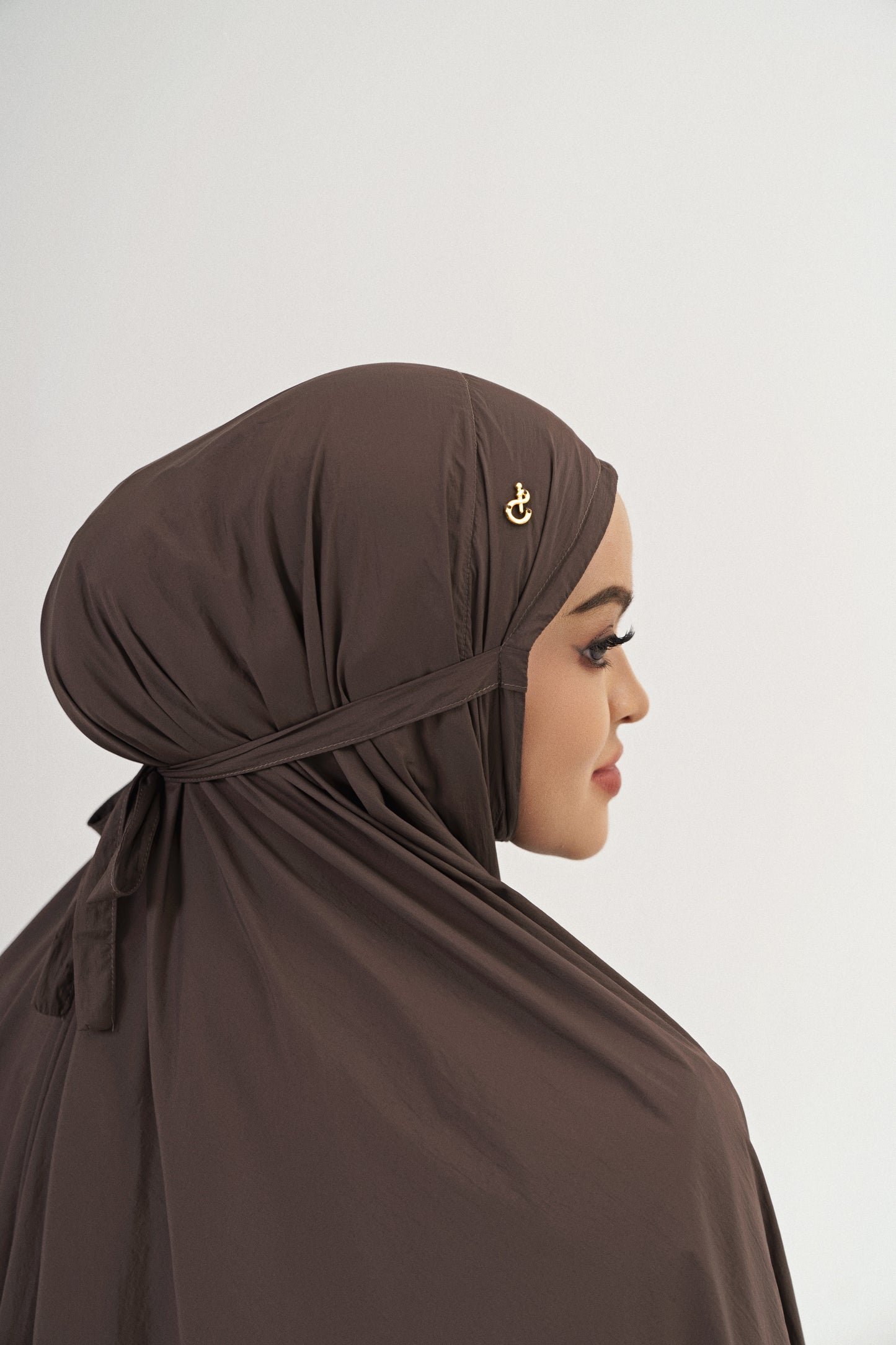 Glennys Mukena Prayer Set Dark Brown