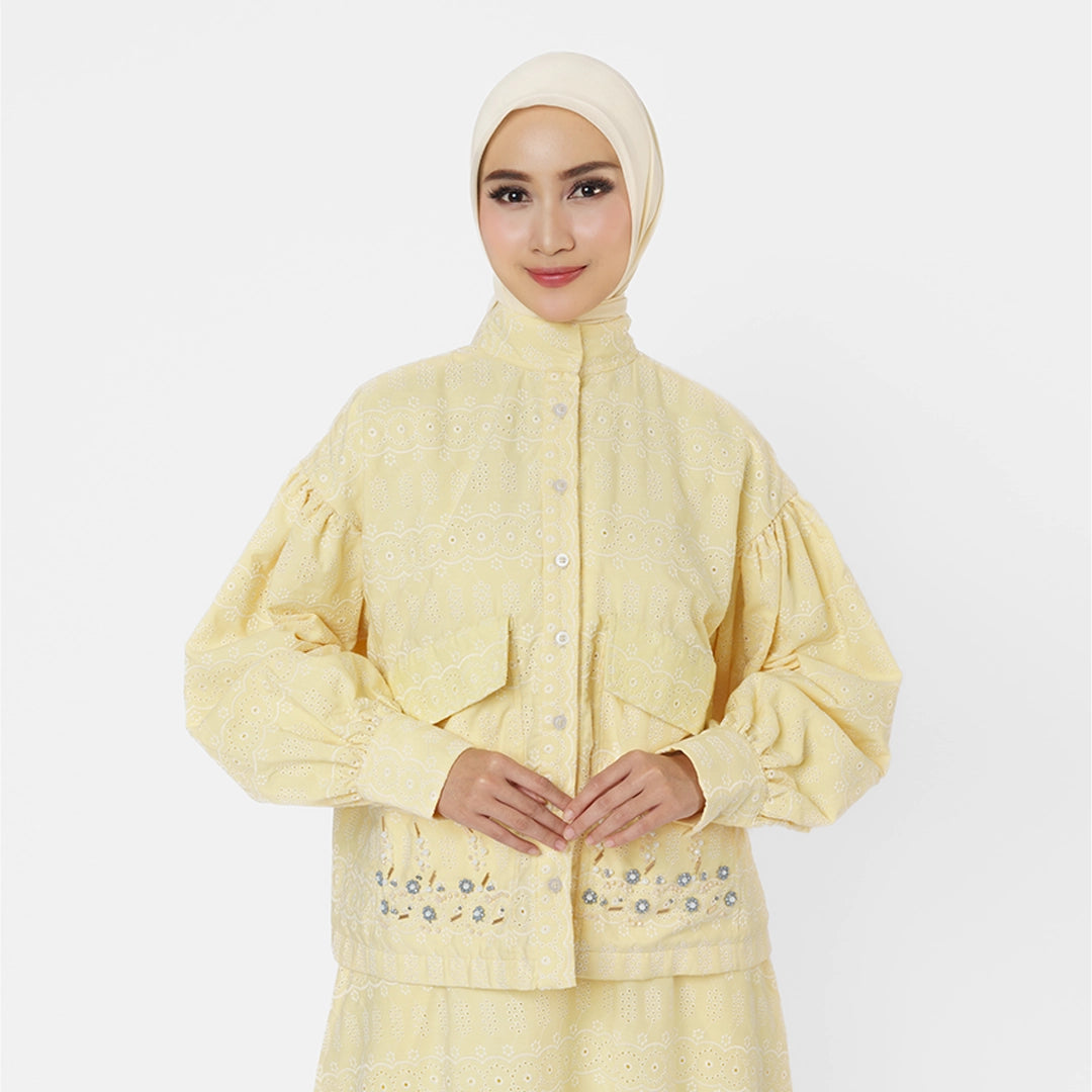 Elvyra Top Pale Yellow