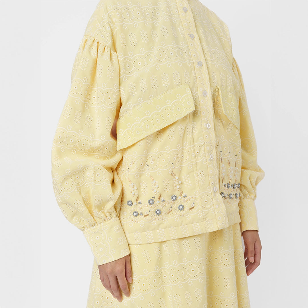 Elvyra Top Pale Yellow