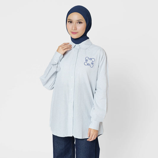 Finqya Top Gingham Dove