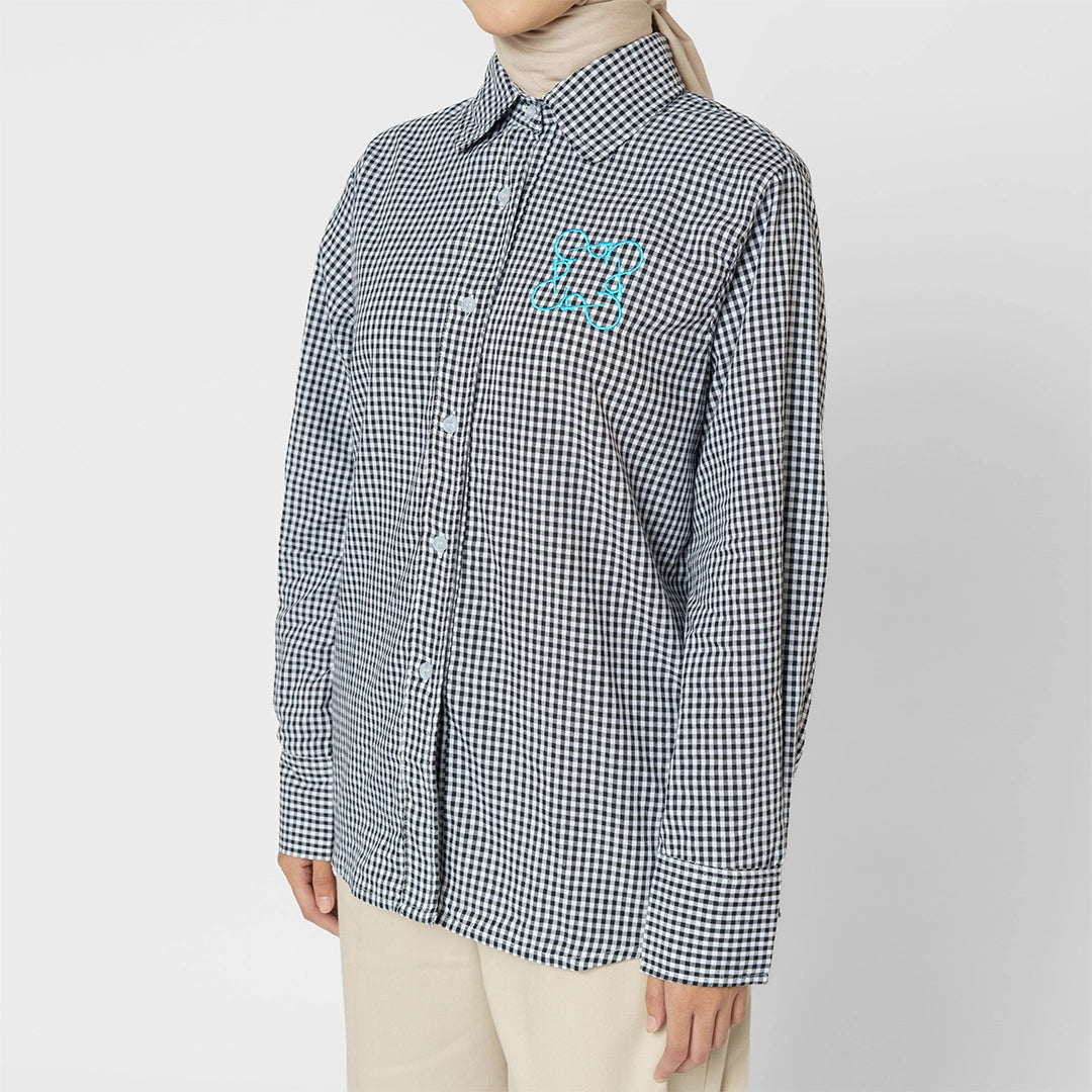Finqya Top Gingham Phantom