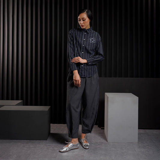 Finqya Top Stripe Blush Raven