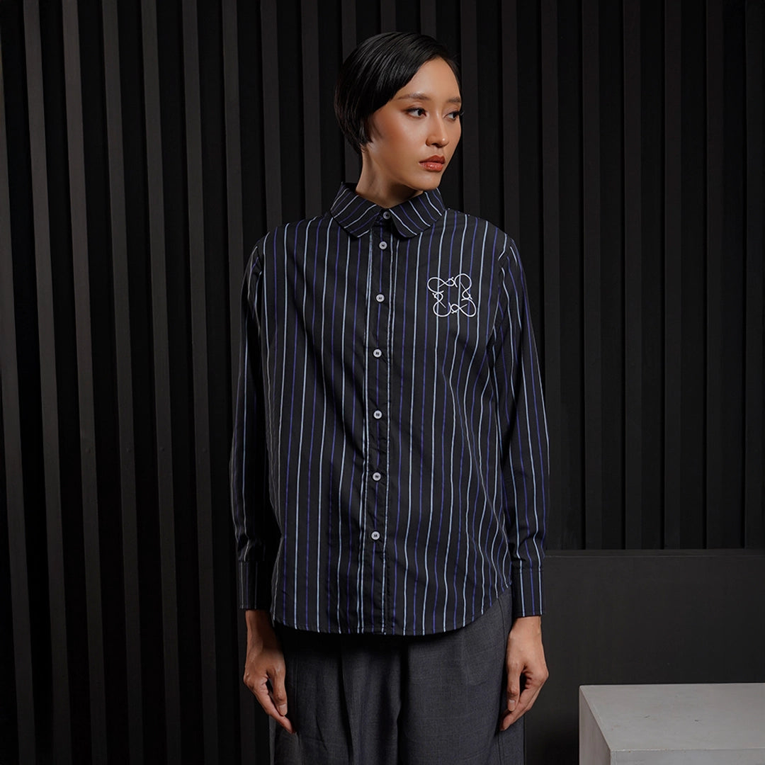 Finqya Top Stripe Blush Raven