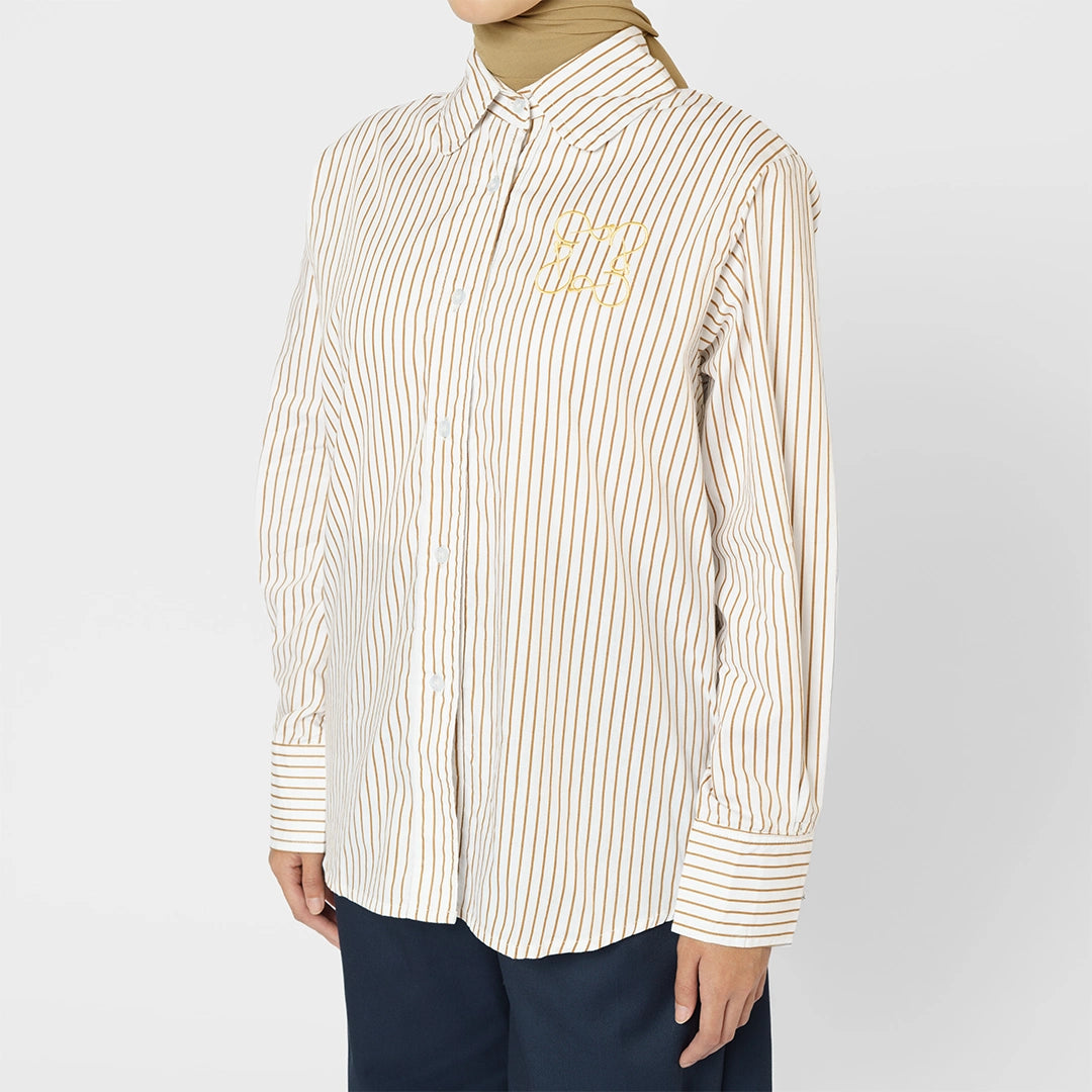 Finqya Top Stripe Caramel