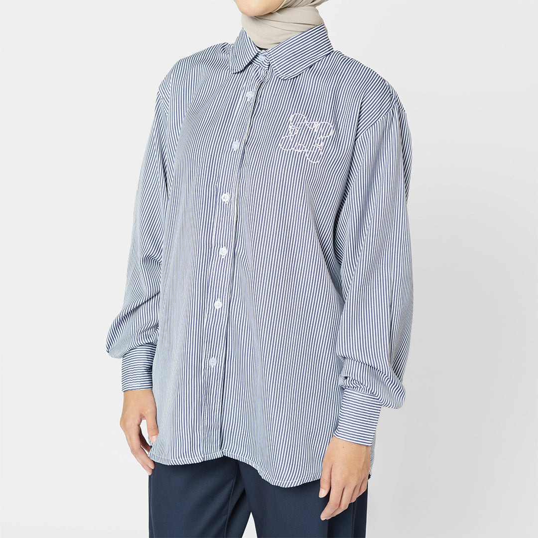 Finqya Top Stripe Indigo
