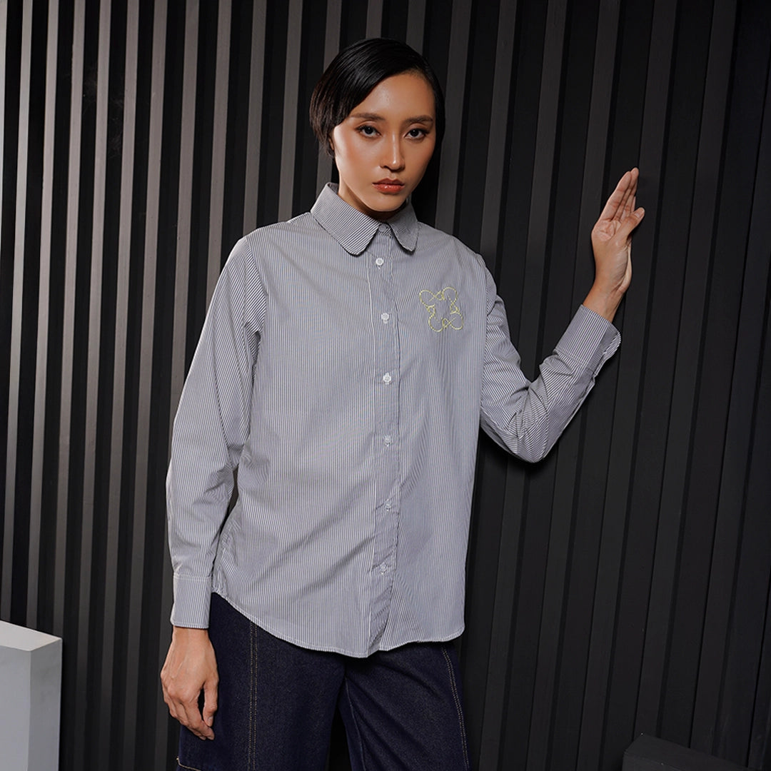 Finqya Top Stripe Pageant Blue