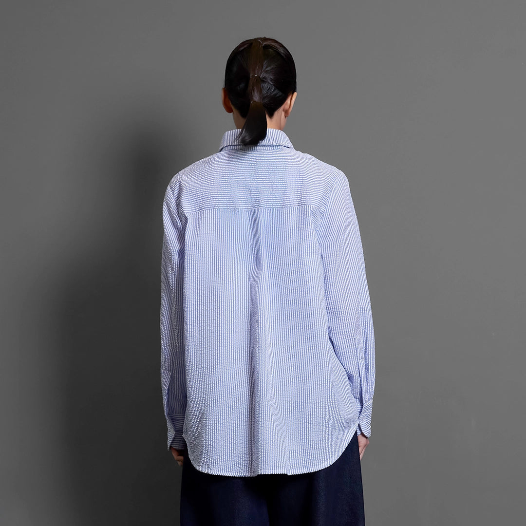 Finqya Top Stripe Vista Blue