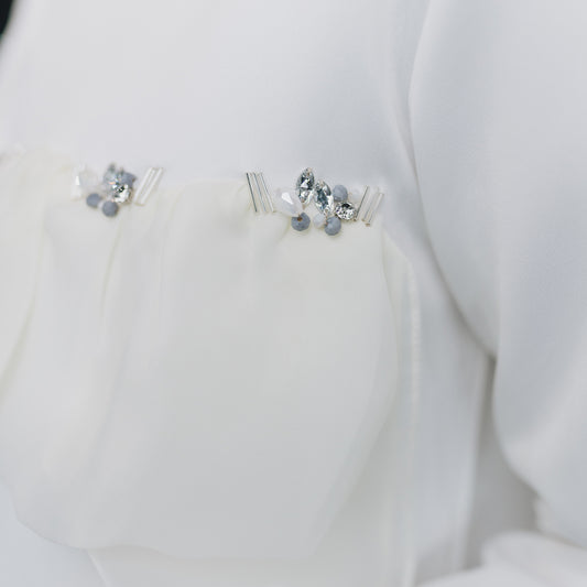 Half-Fly Top Broken White