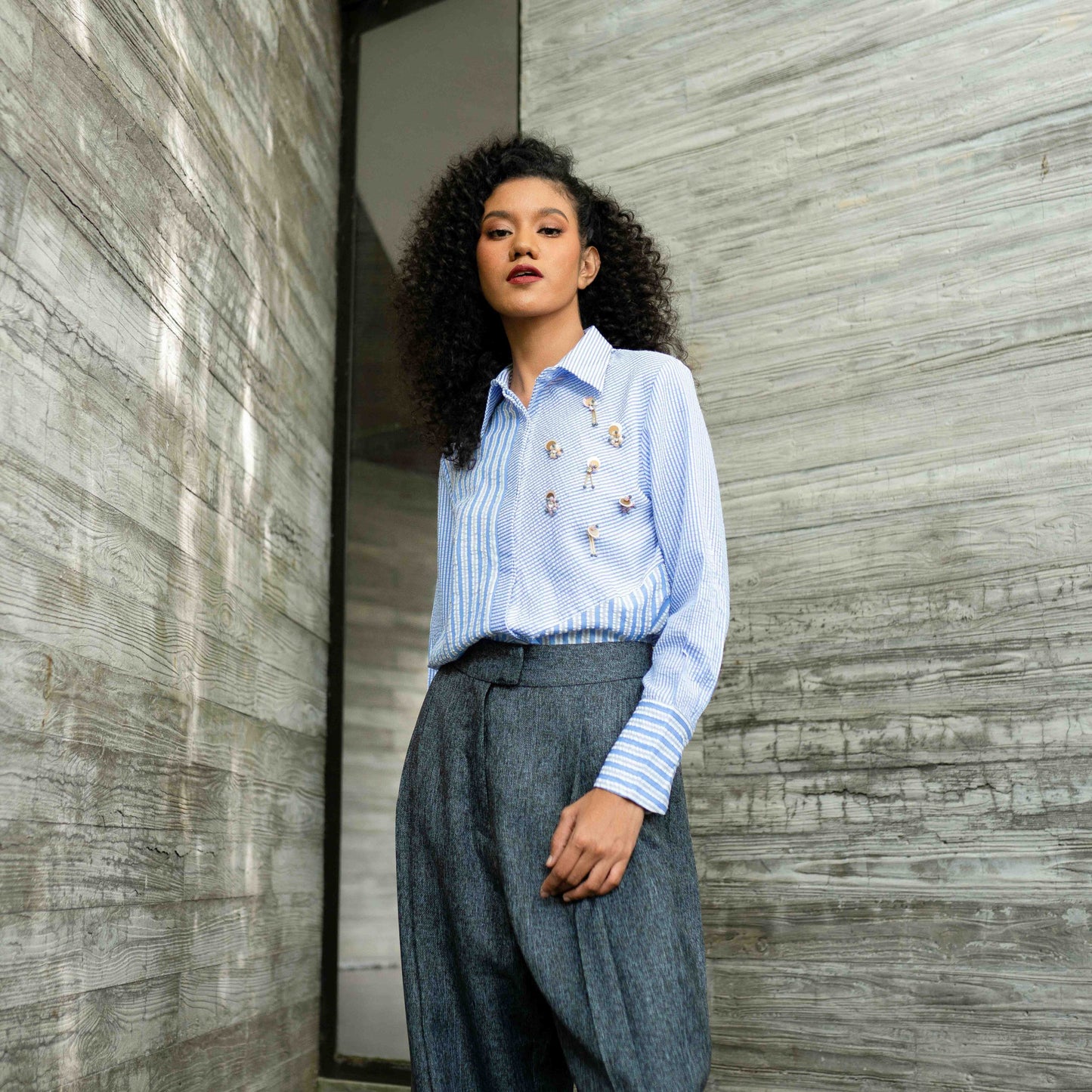 Aline Top Blue