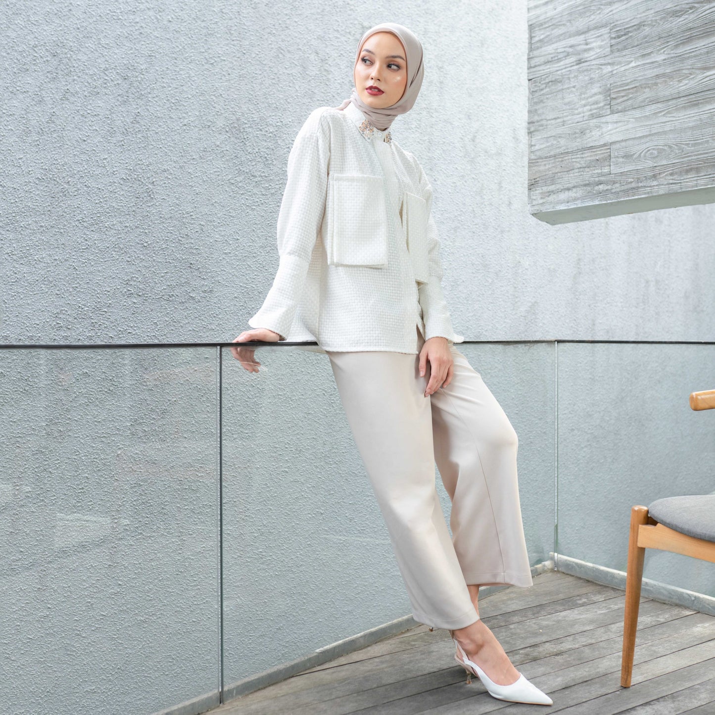 Megan Top Broken White
