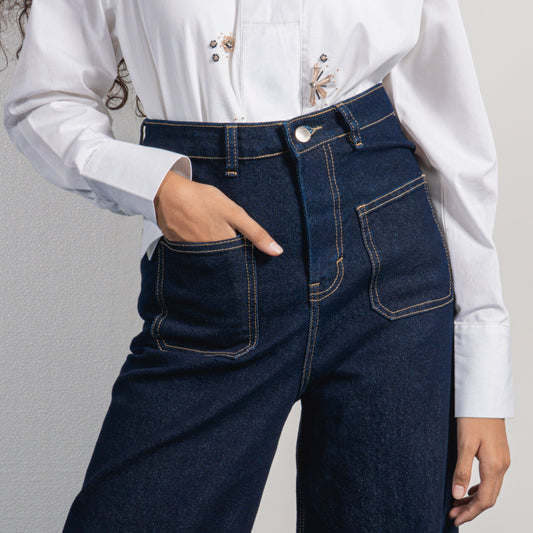 Solyn Pants Dark Denim