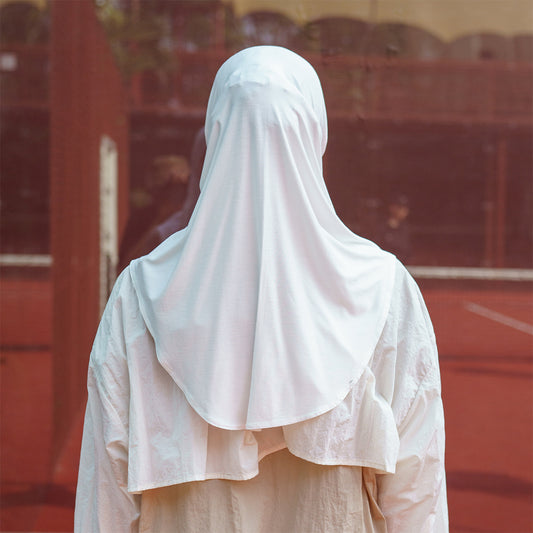 Leeza Sport Hijab Broken White
