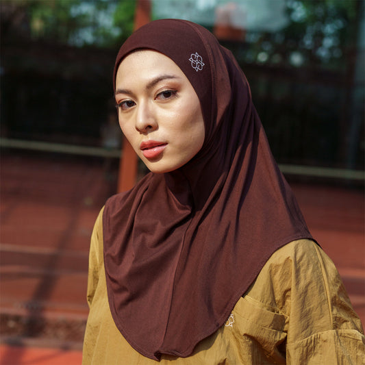 Leeza Sport Hijab Cacao