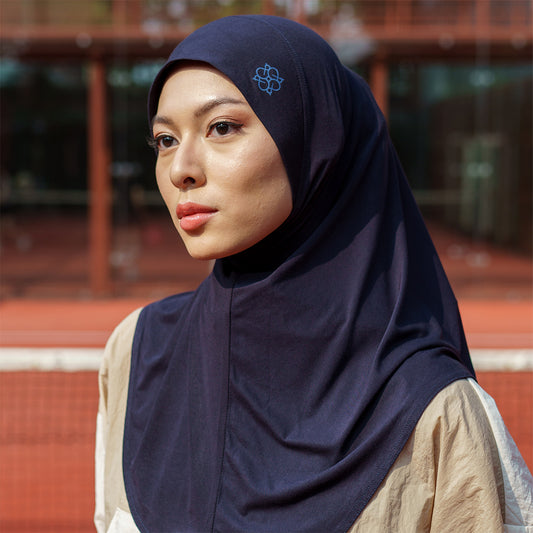 Leeza Sport Hijab Navy
