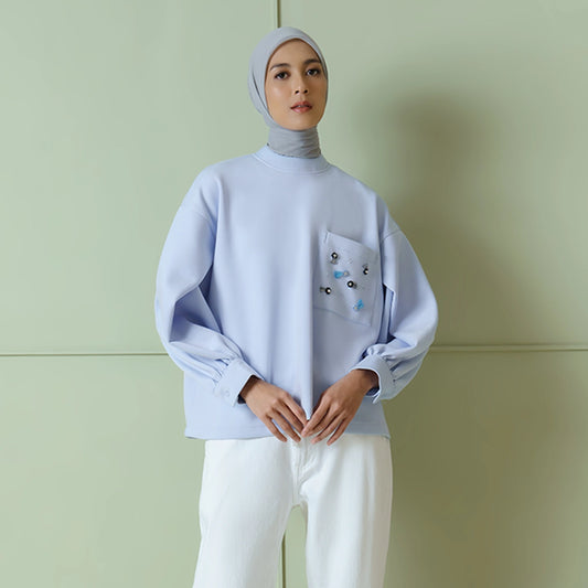 Loune Top Ice Blue