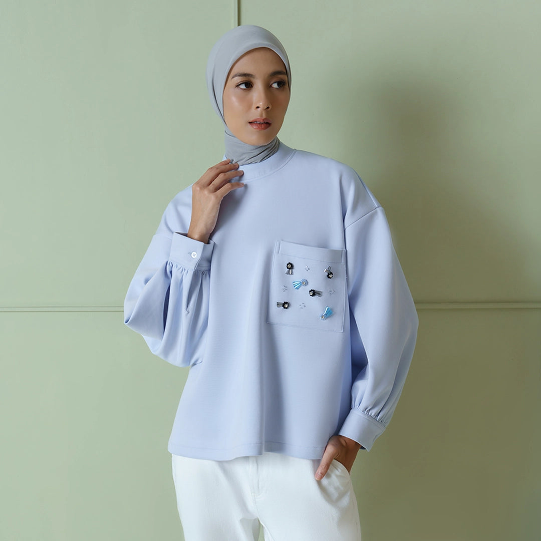 Loune Top Ice Blue
