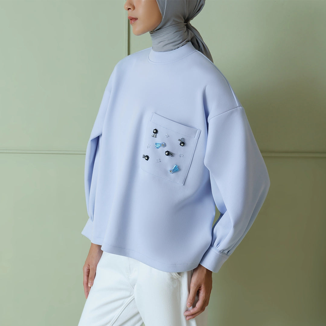 Loune Top Ice Blue