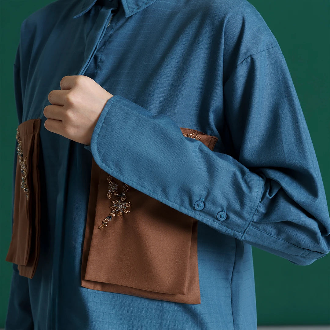 Merryn Top Teal Blue