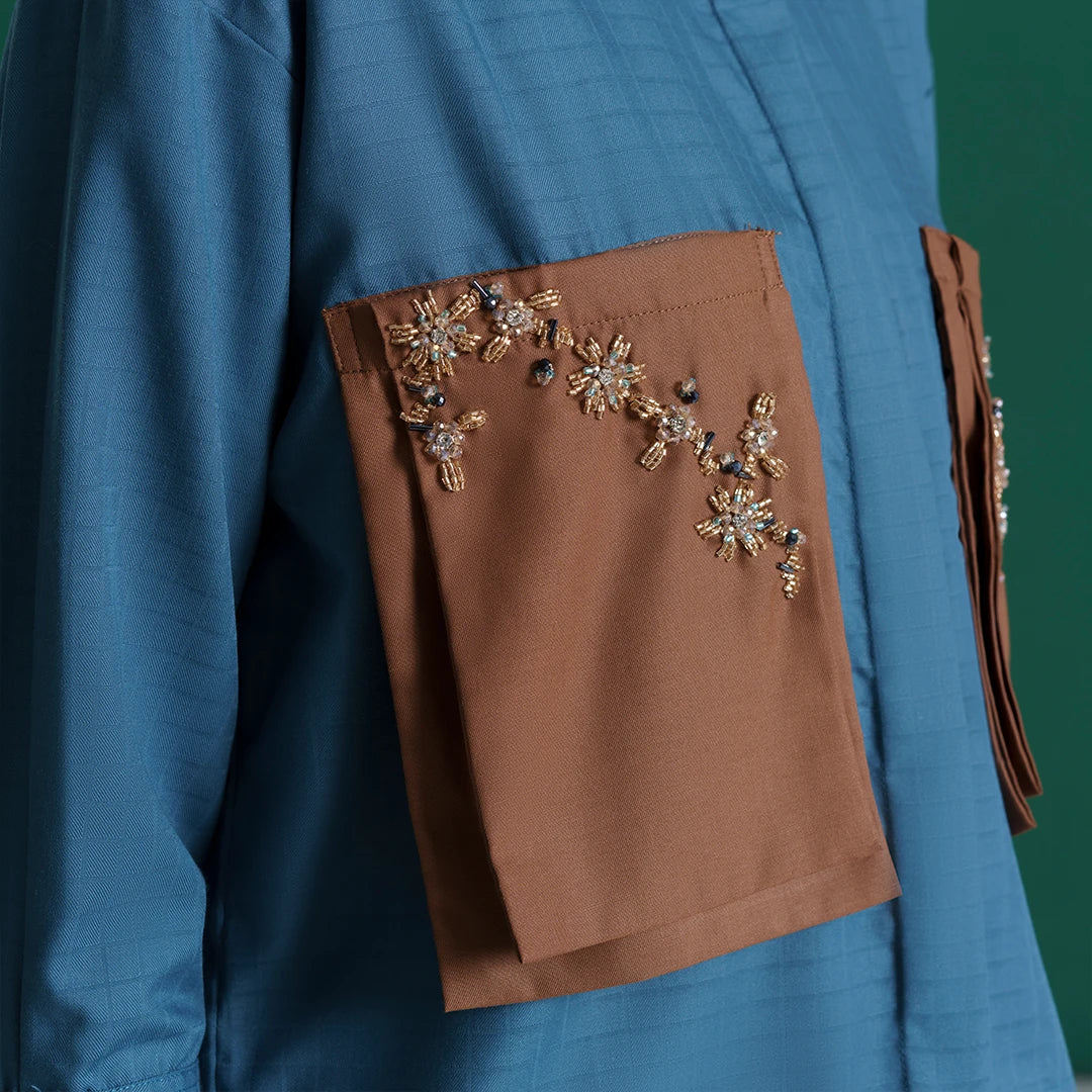 Merryn Top Teal Blue